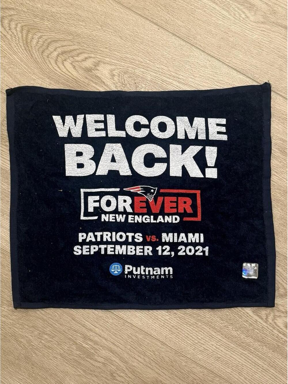 2021 NFL Season Opener Patriots vs Dolphins SOUVENIR TOWEL - NICE DETAIL